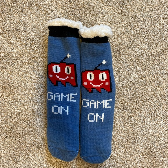 2/$20 ❤️- SOCKS | Game on Fuzzy socks - Picture 1 of 2